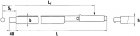 Серия 730. Размер 80. Динамометрический ключ с держателем для сменного инструмента