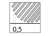 RODCRAFT BU018-5, Шлифовальное приспособление 23мм для 7091 (5шт.)