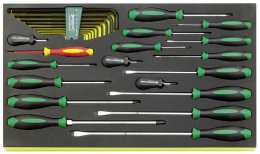 TCS 4620/4660VDE+10767 - DRALL+ набор отверток 27 шт. во вкладыше TCS