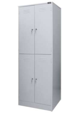 Шкаф для одежды, две секции – четыре двери (ширина секции 300 мм)