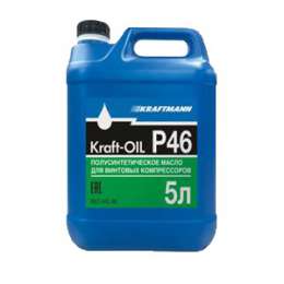 Компрессорное масло KRAFT-OIL P46 (полусинтетическое) 5л.